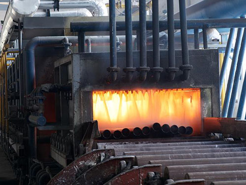 六棱鋼管車(chē)間展示